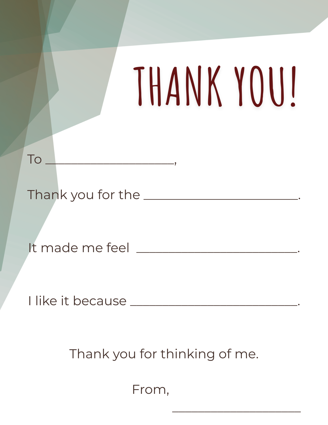 Geometric Gratitude Set